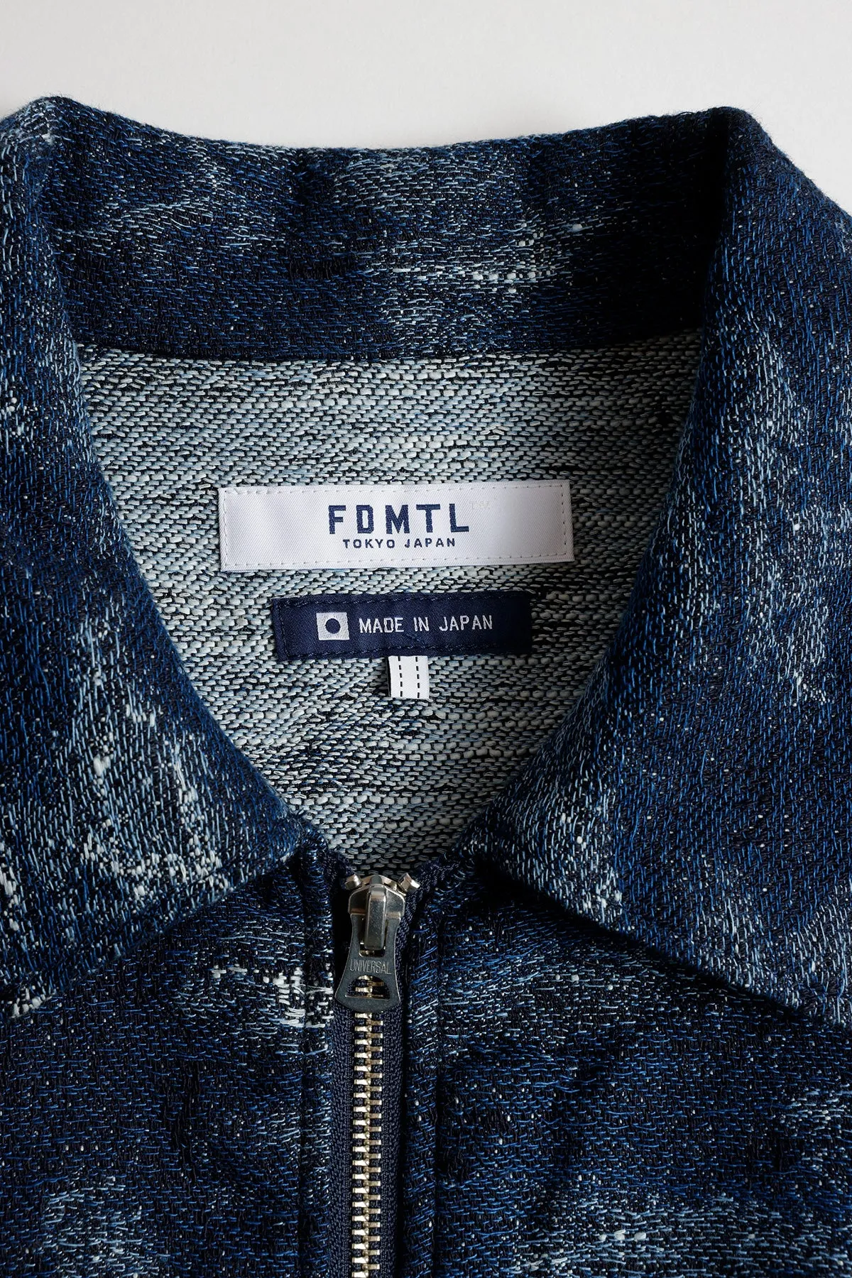 JACQUARD DENIM BLOUSON RINSE