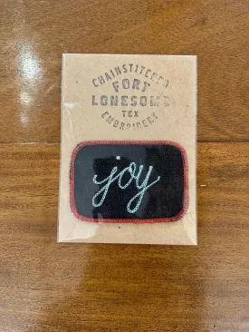 Joy Chain Stitched Embroidery Patch