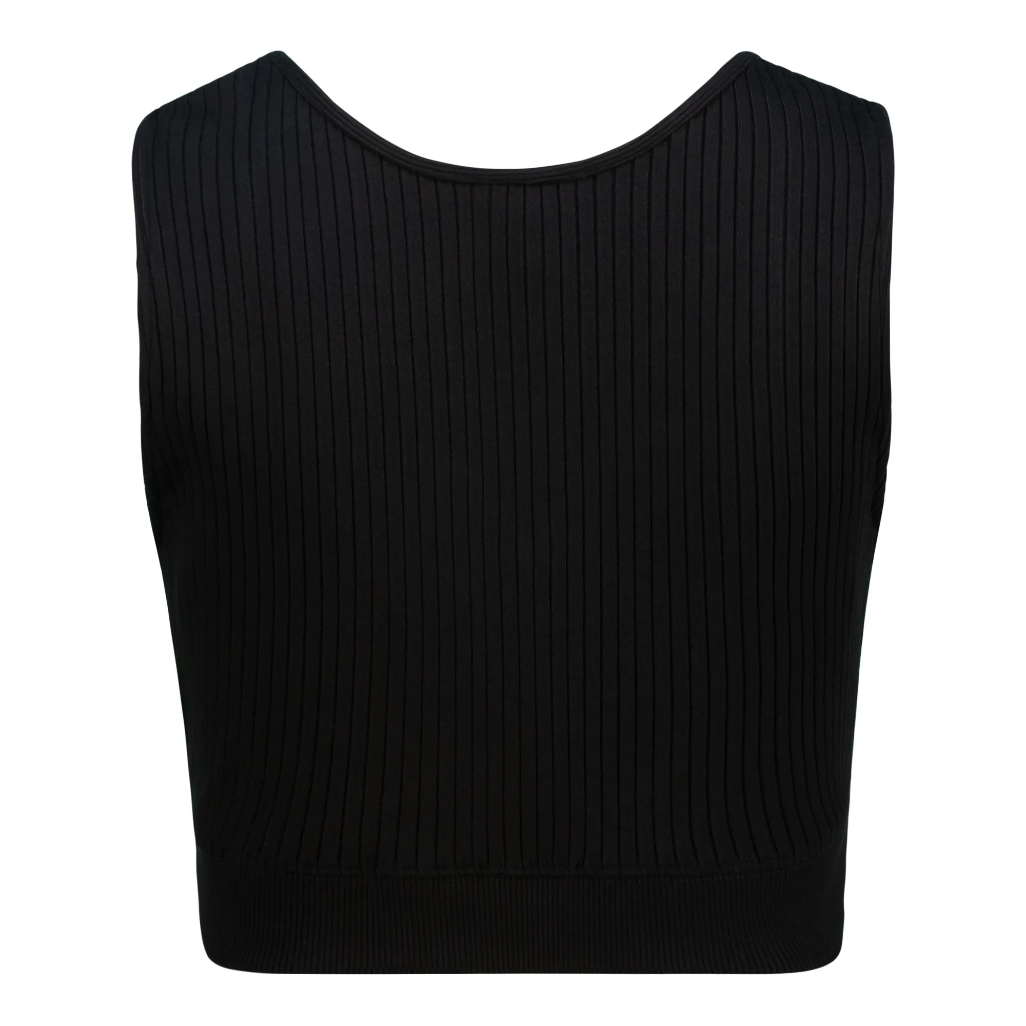 Black Sweetheart Sleeveless Cropped Top by Juante