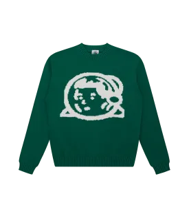 KIDS ASTRO HELMET KNITTED JUMPER - GREEN