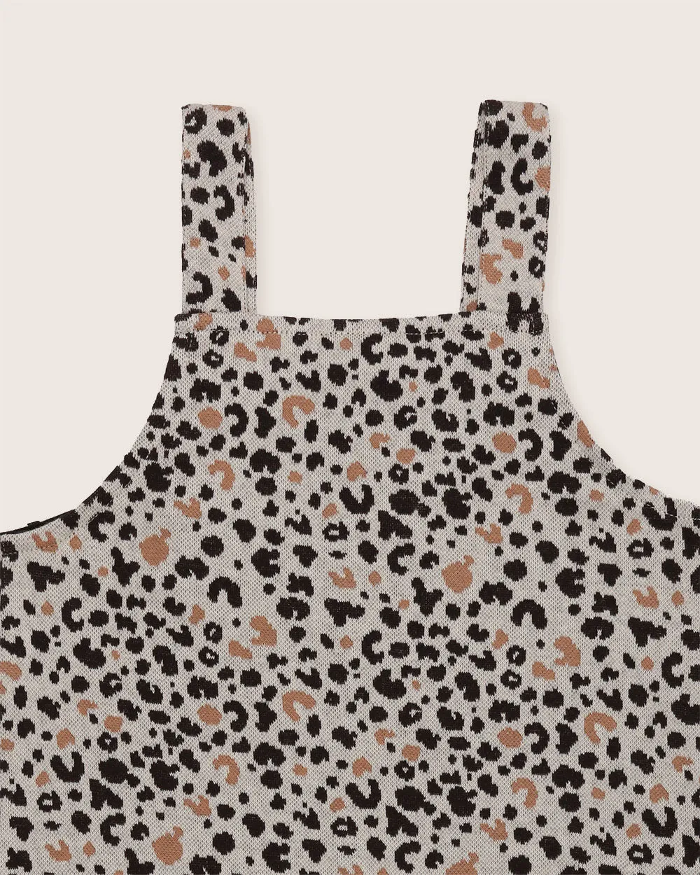 Leopard Animal Jacquard Dungarees