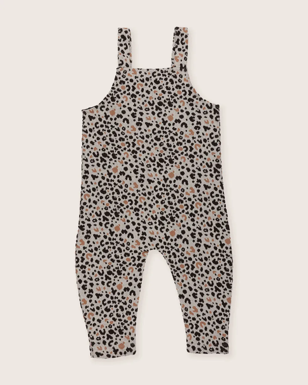Leopard Animal Jacquard Dungarees