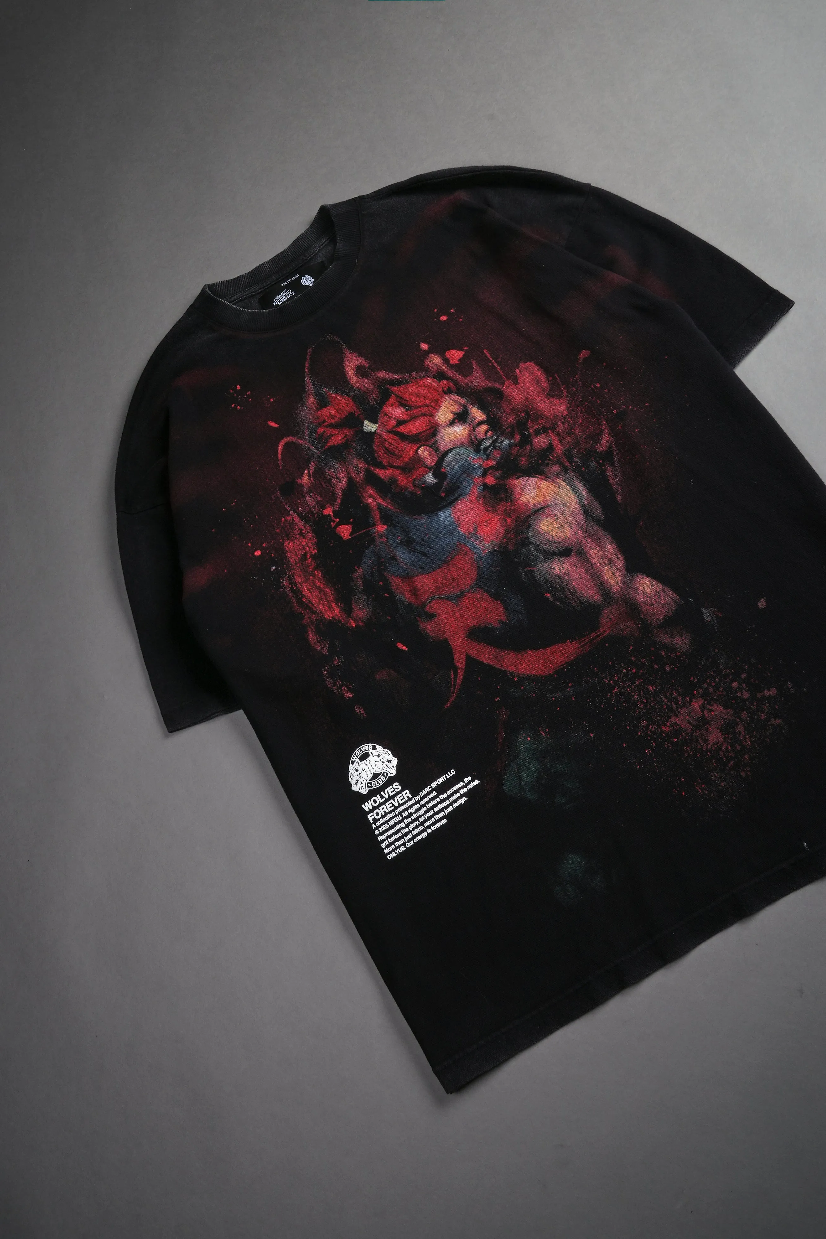 Let's Get Started "Premium" Oversized Tee in Black