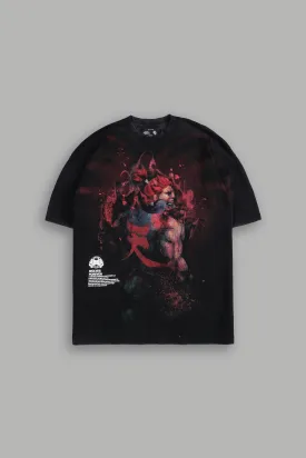 Let's Get Started "Premium" Oversized Tee in Black