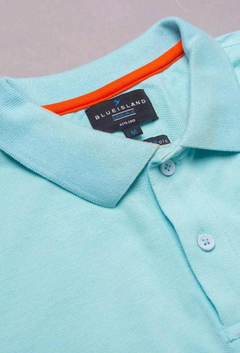 Lite Blue Solid TShirt - Stain Proof