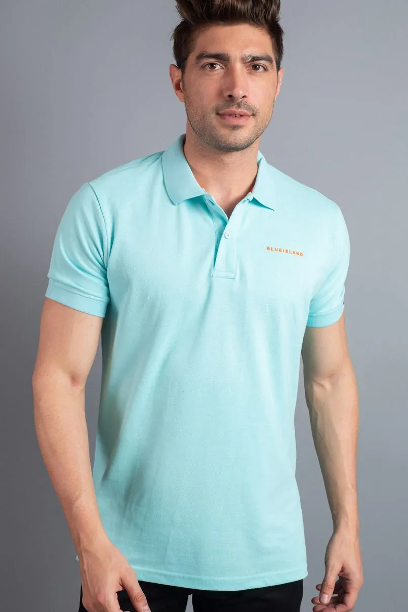 Lite Blue Solid TShirt - Stain Proof