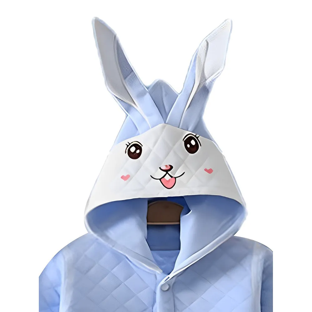 Little Surprise Box, 22pcs Blue & White Dual 3d ear Rabbit, Newborn Baby Girl/ Boy Winter wear Gift Hamper Box