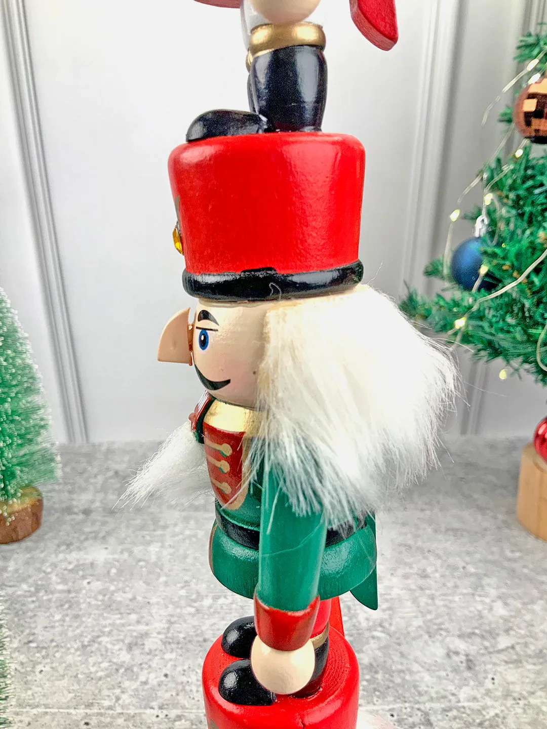 Little Surprise Box  3 Tier Stacked Wooden Nutcracker Christmas Table Décor