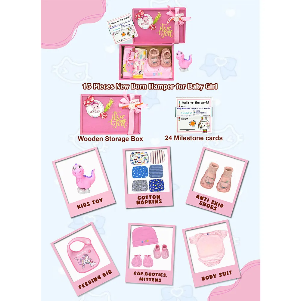 Little Surprise Box - Pink Blush Newborn Hamper Gift Set