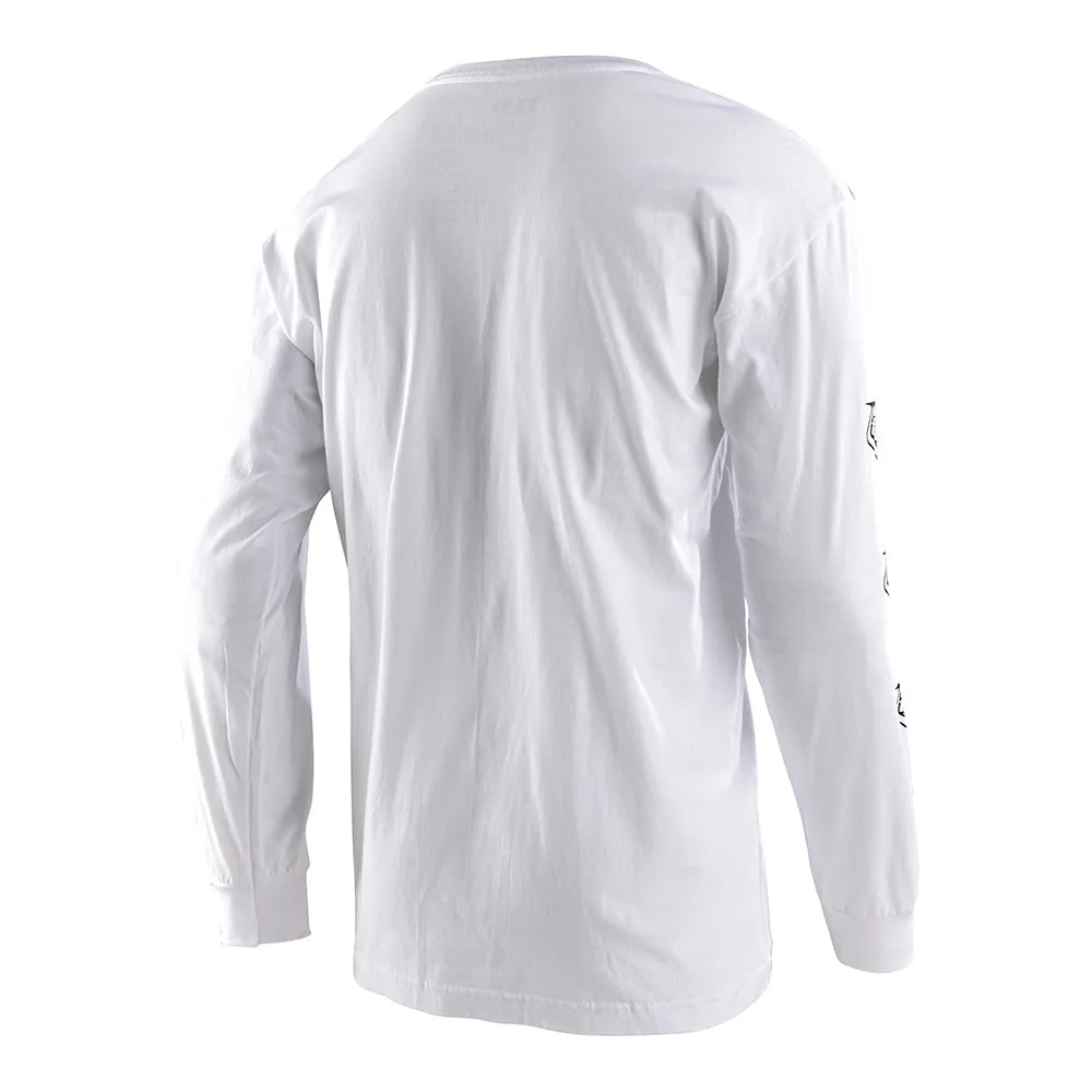 Long Sleeve Tee Stamp White