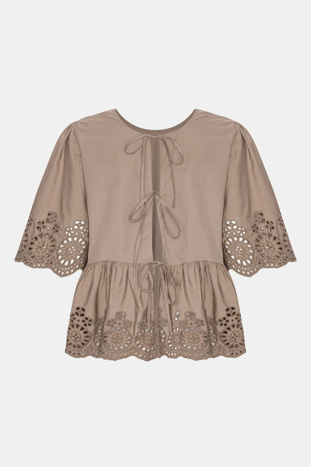 LulaIC Top - Brun Broderi