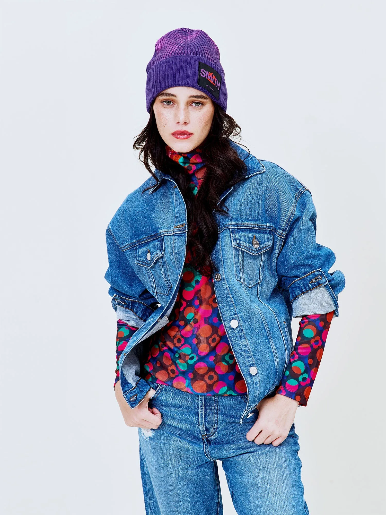 Metallic Smith Flag Beanie