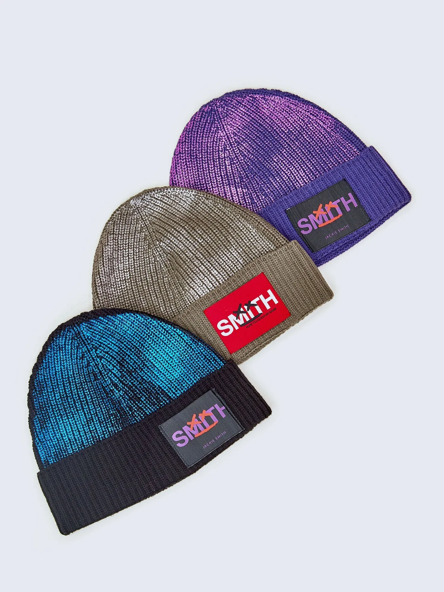 Metallic Smith Flag Beanie