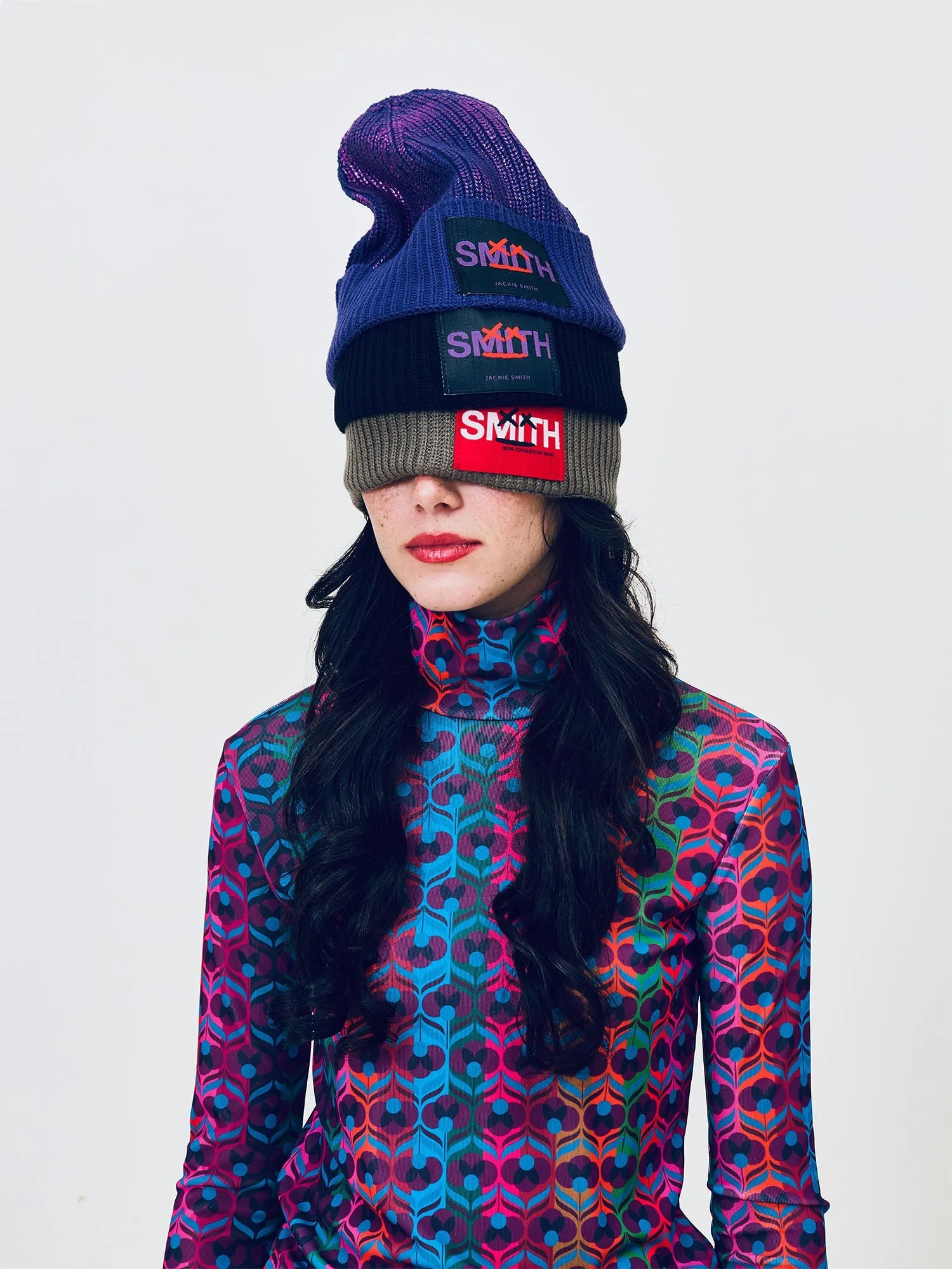 Metallic Smith Flag Beanie