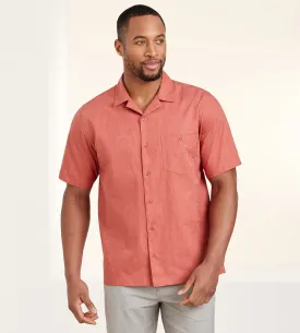 Modern Fit Short Sleeve Solid Textured Resort Sport Shirt