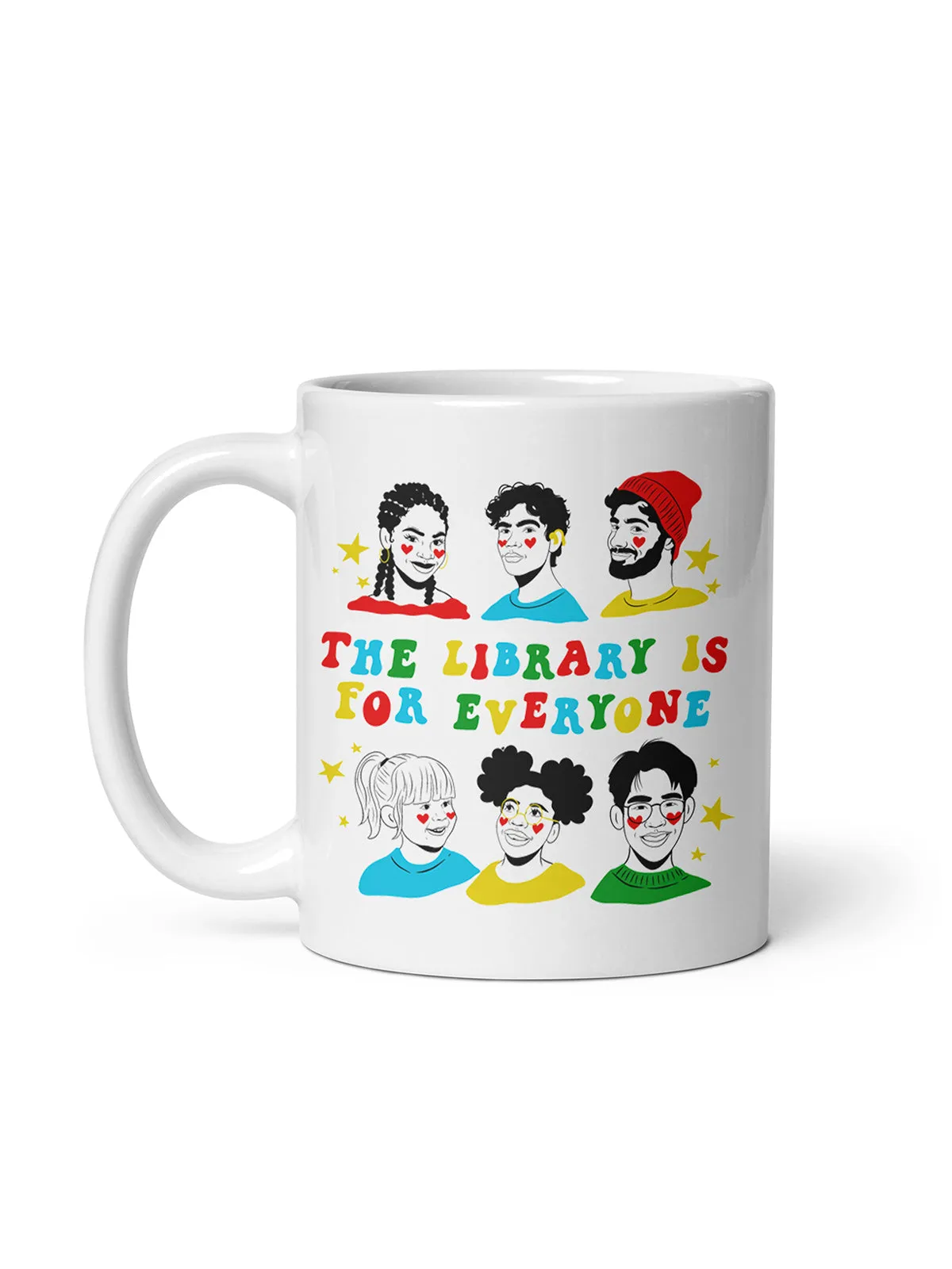 Mychal Threets: The Library is for Everyone Mug (Print Shop)