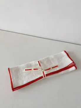 napkin set in leche