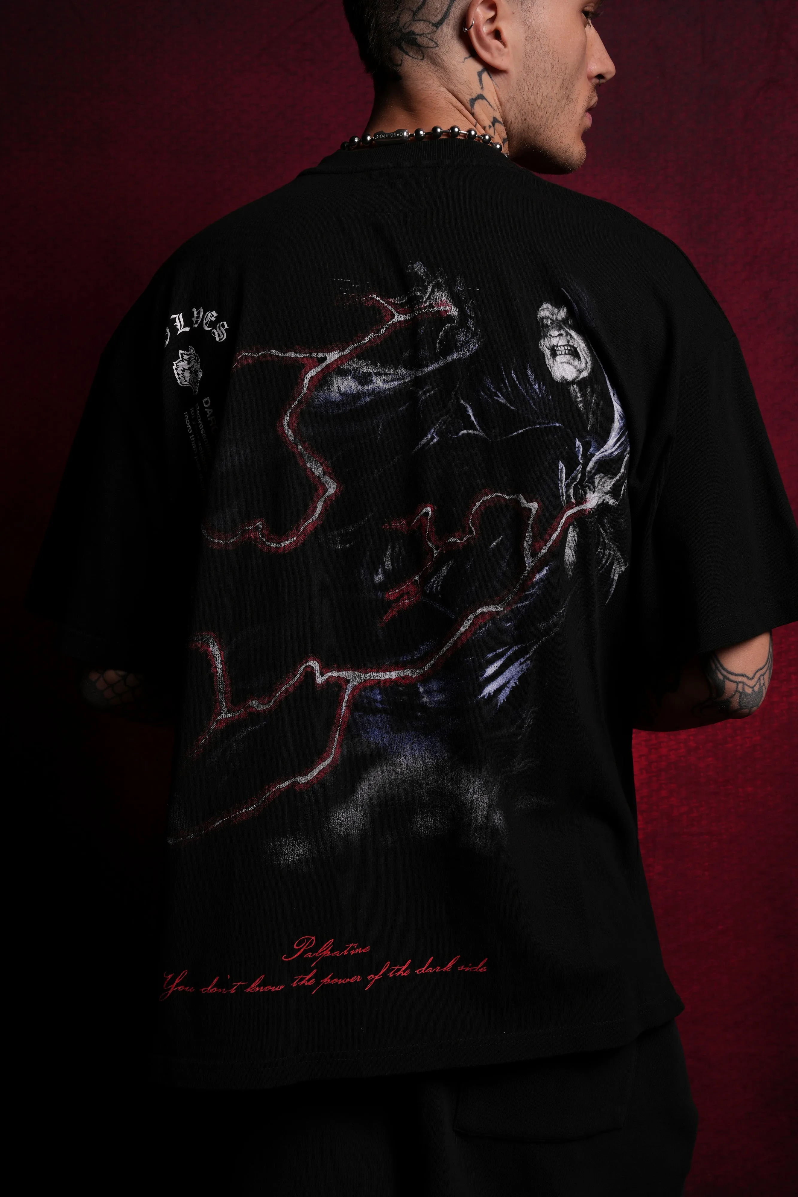 Palpatine "Side By Side" Series Premium Tee in Black