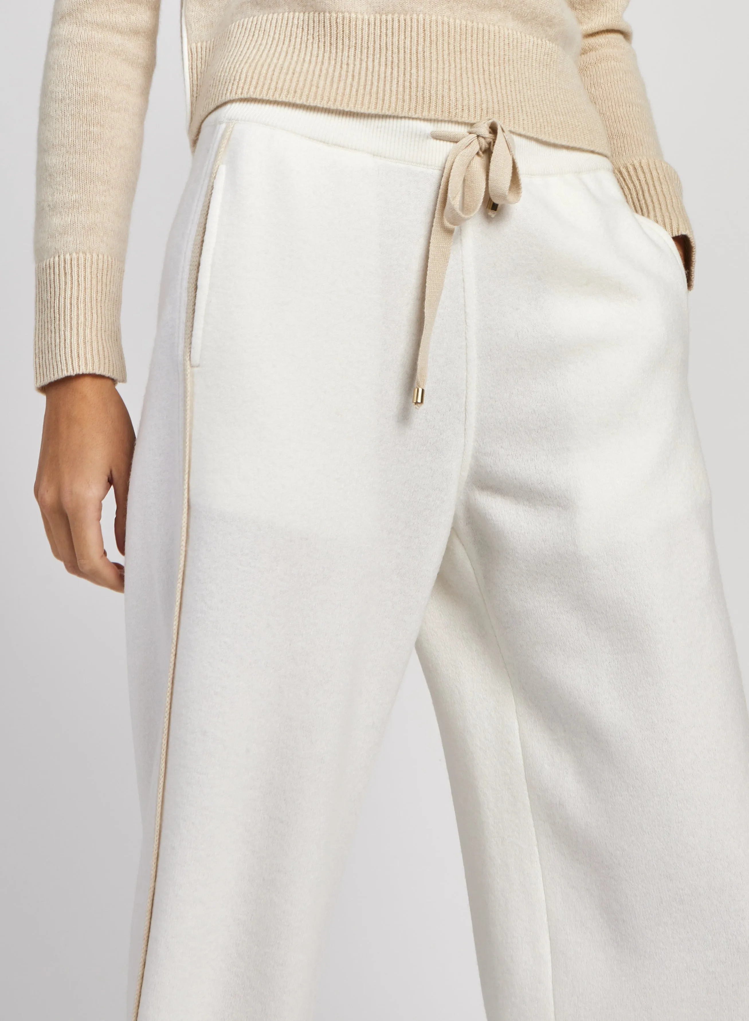 PANTALONI IN MISTO CASHMERE