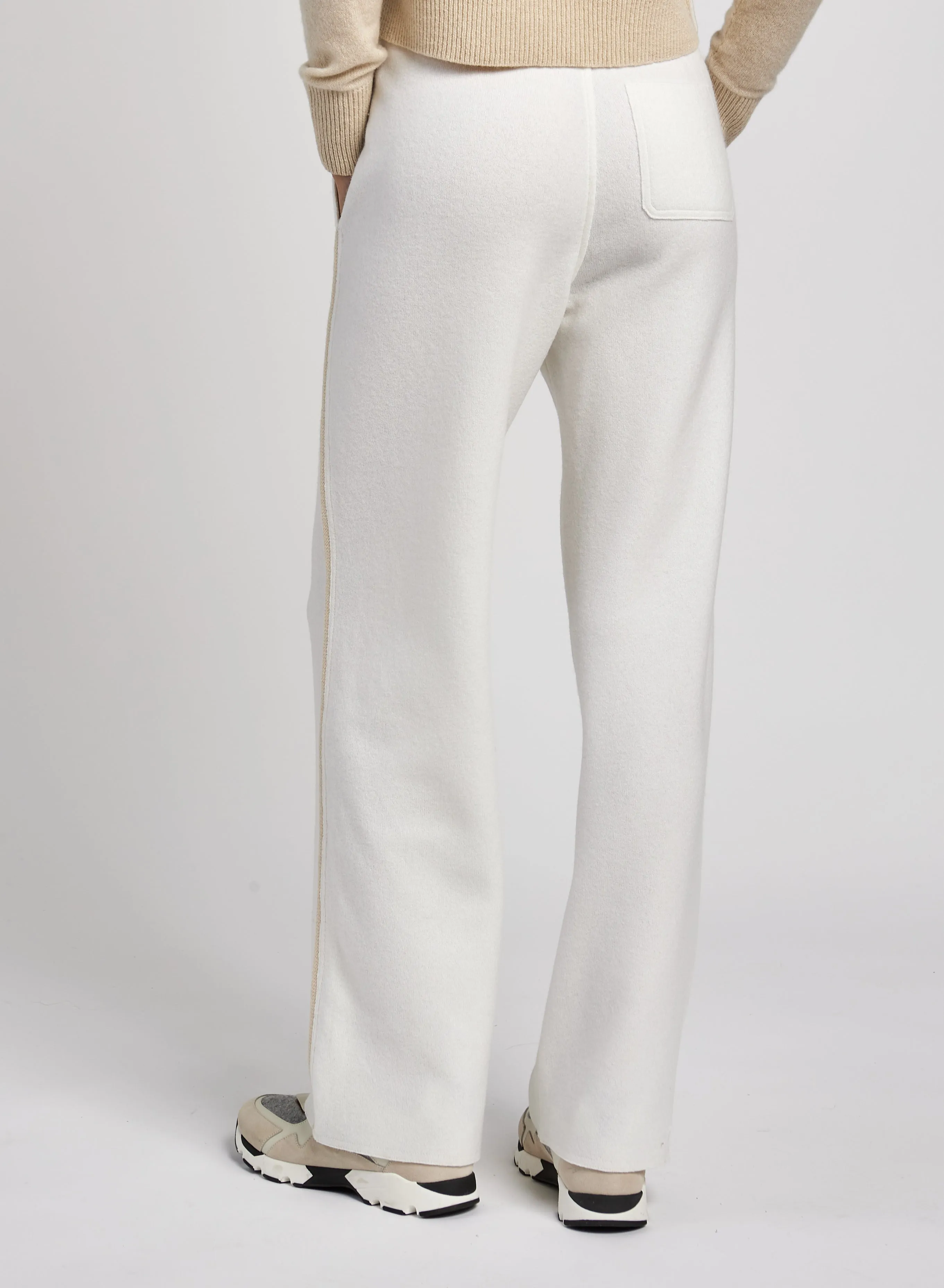 PANTALONI IN MISTO CASHMERE