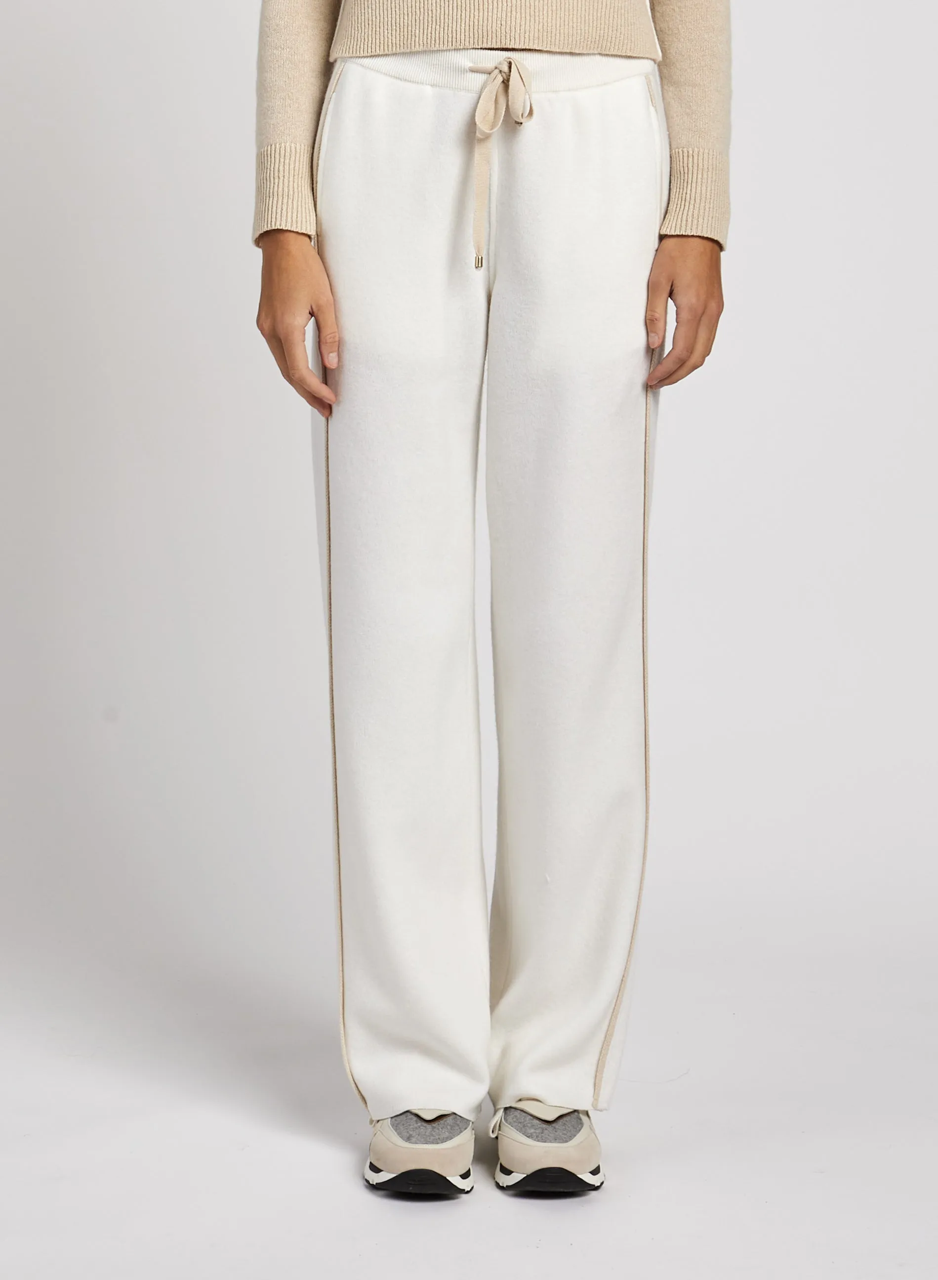 PANTALONI IN MISTO CASHMERE