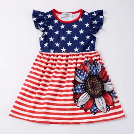 PATRIOTIC SUNFLOWER DRESS