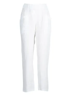 POLETTE Leinenhose - Weiss