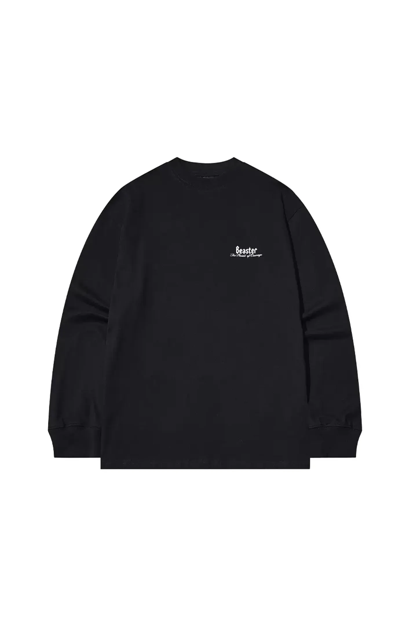 Printed Cotton Hoodie-Black