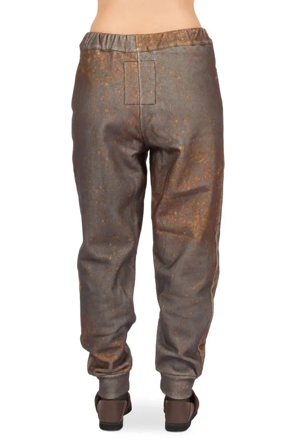 Printed Fleece Jogger Pants