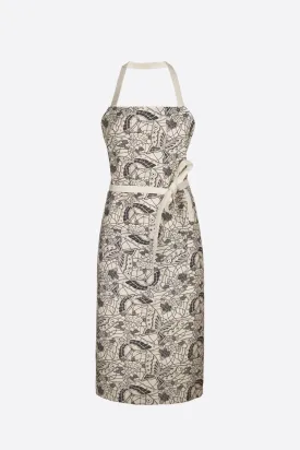 PRINTED LINEN APRON