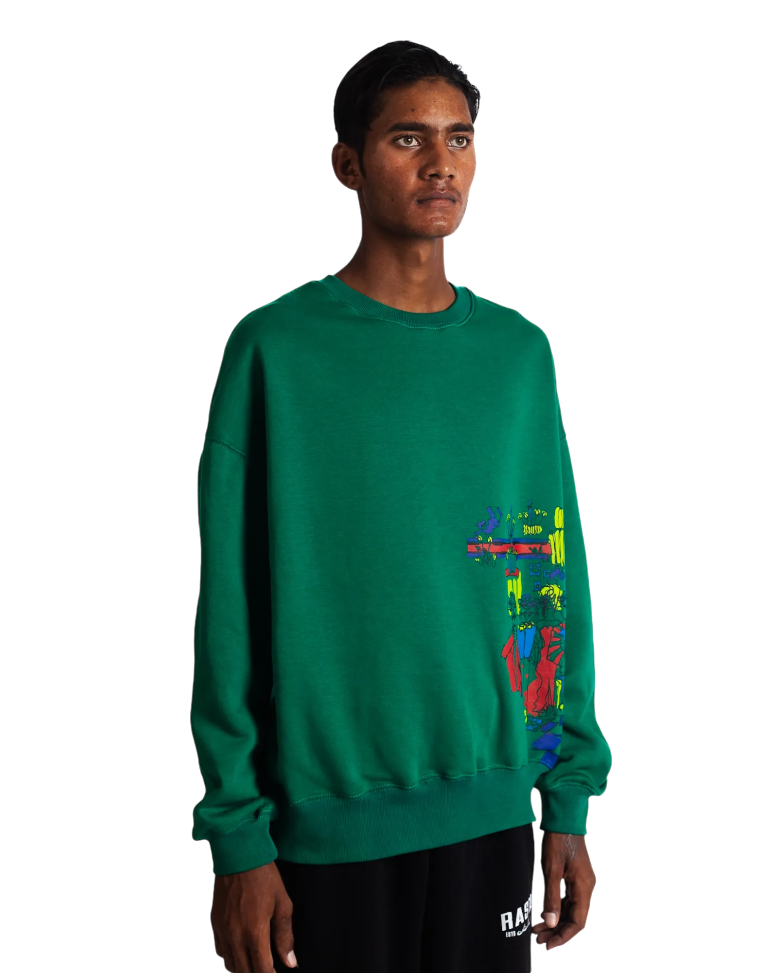 "MONEYBALL" GREEN SWEATSHIRT