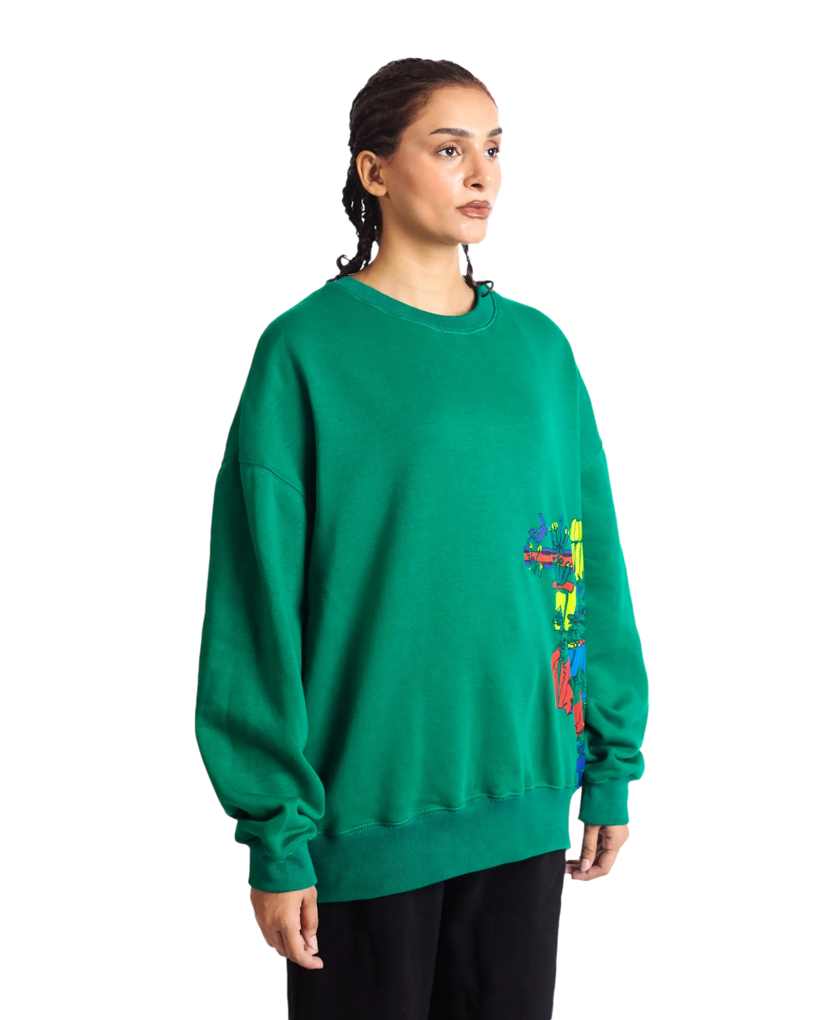 "MONEYBALL" GREEN SWEATSHIRT