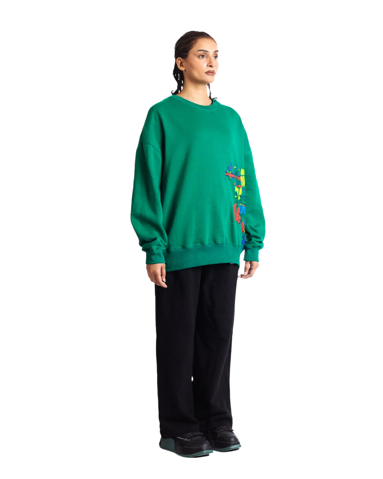 "MONEYBALL" GREEN SWEATSHIRT