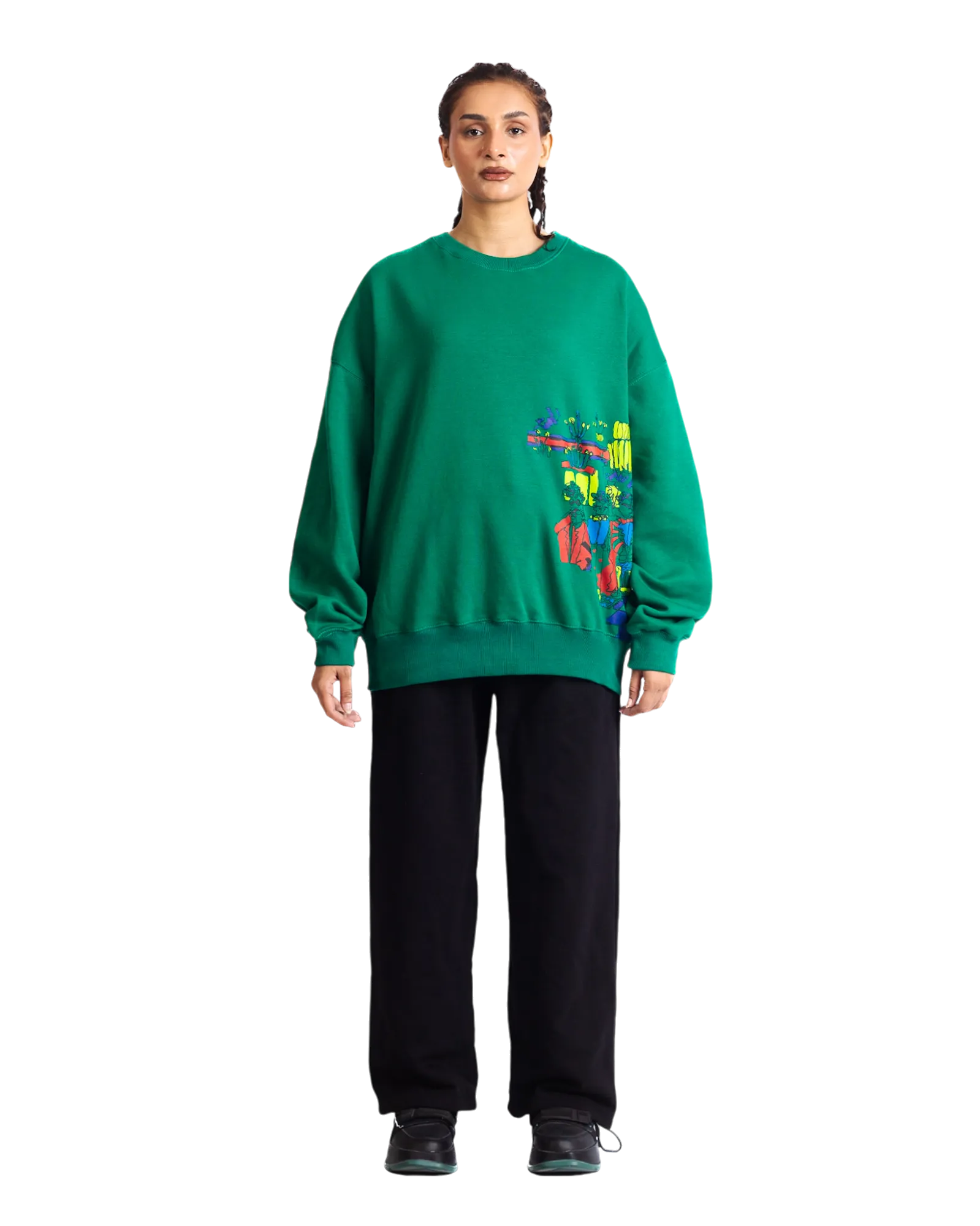 "MONEYBALL" GREEN SWEATSHIRT