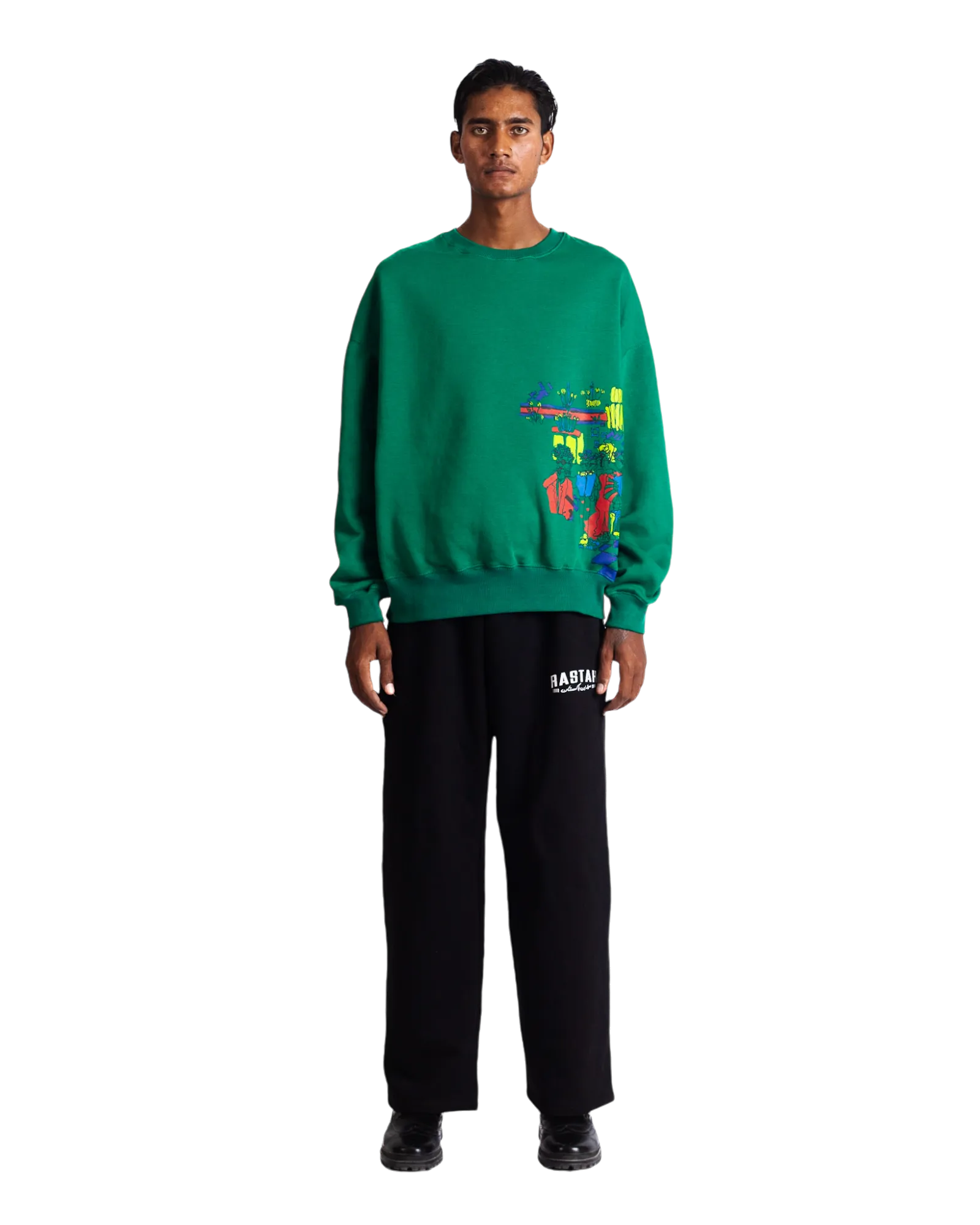"MONEYBALL" GREEN SWEATSHIRT