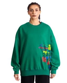 "MONEYBALL" GREEN SWEATSHIRT