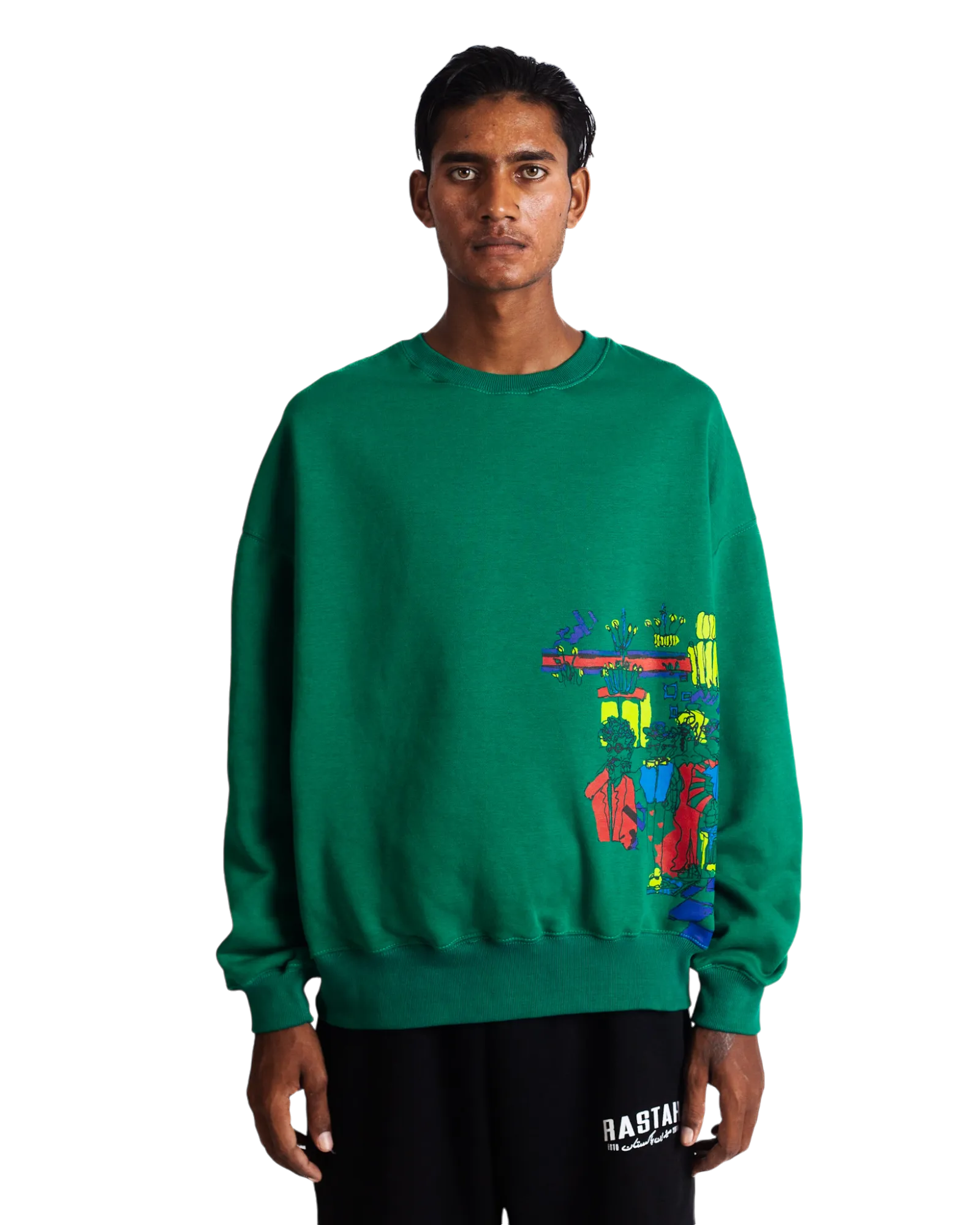 "MONEYBALL" GREEN SWEATSHIRT