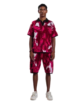 "RADIANT TIDE" JACQUARD POLO