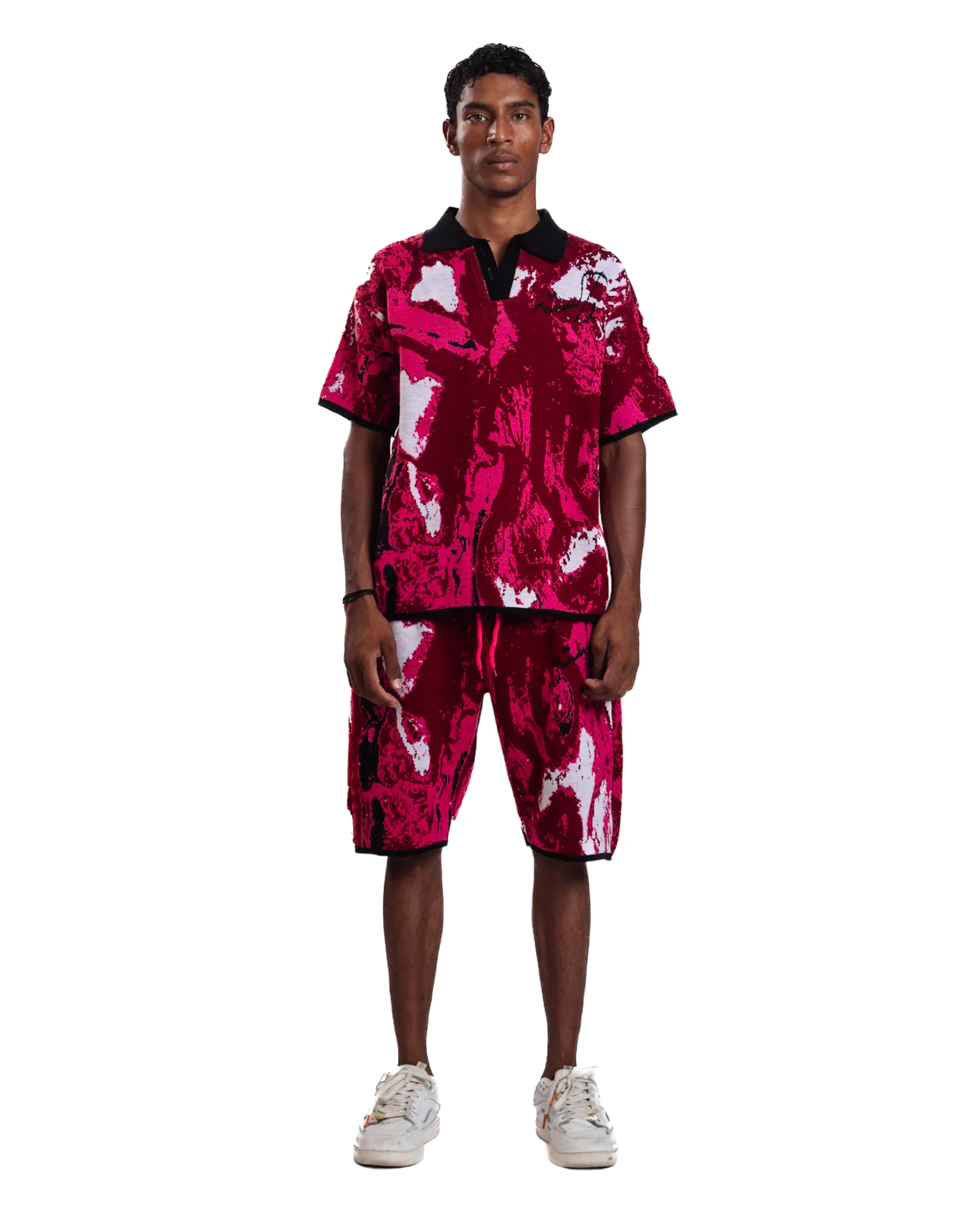 "RADIANT TIDE" JACQUARD POLO
