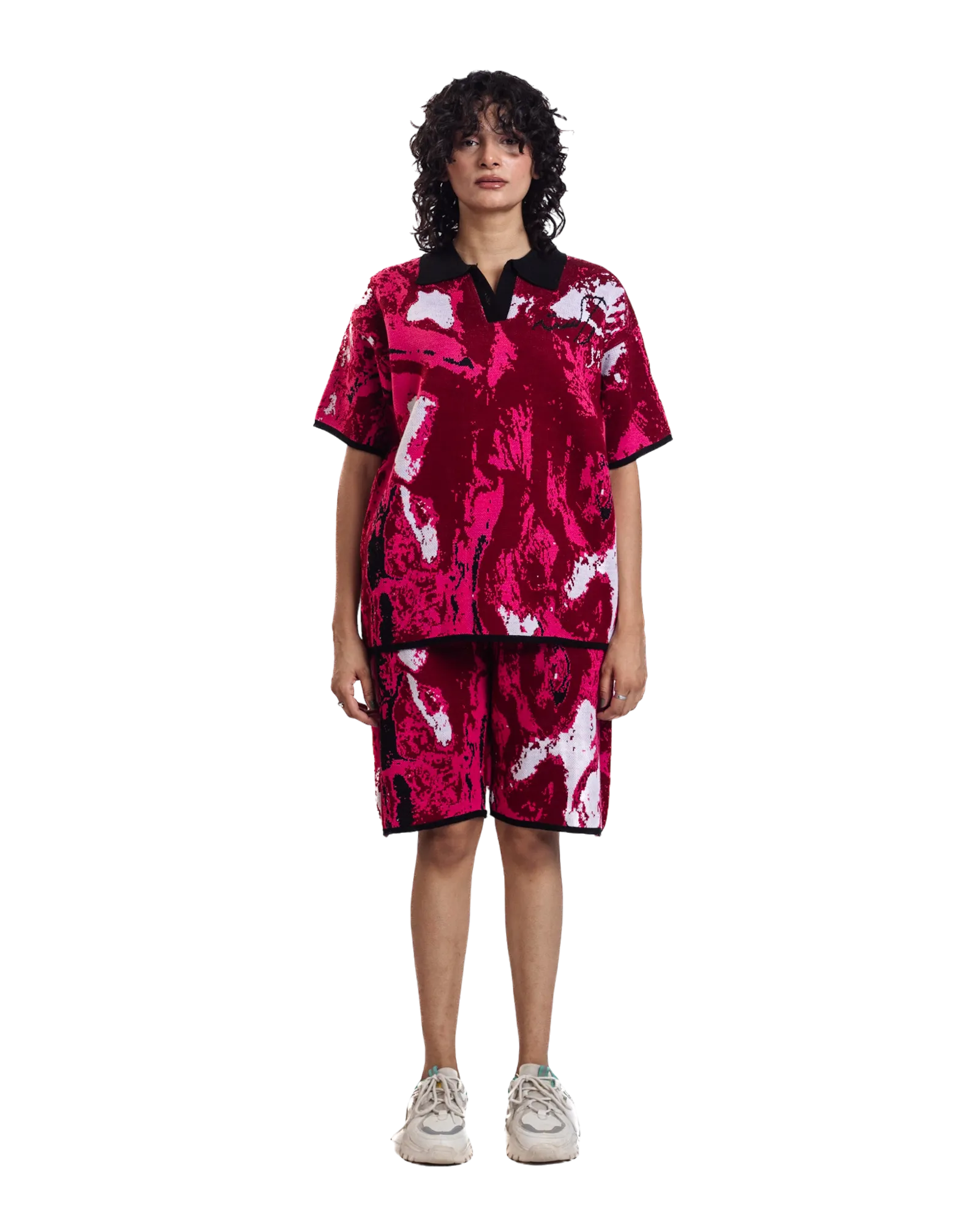"RADIANT TIDE" JACQUARD POLO