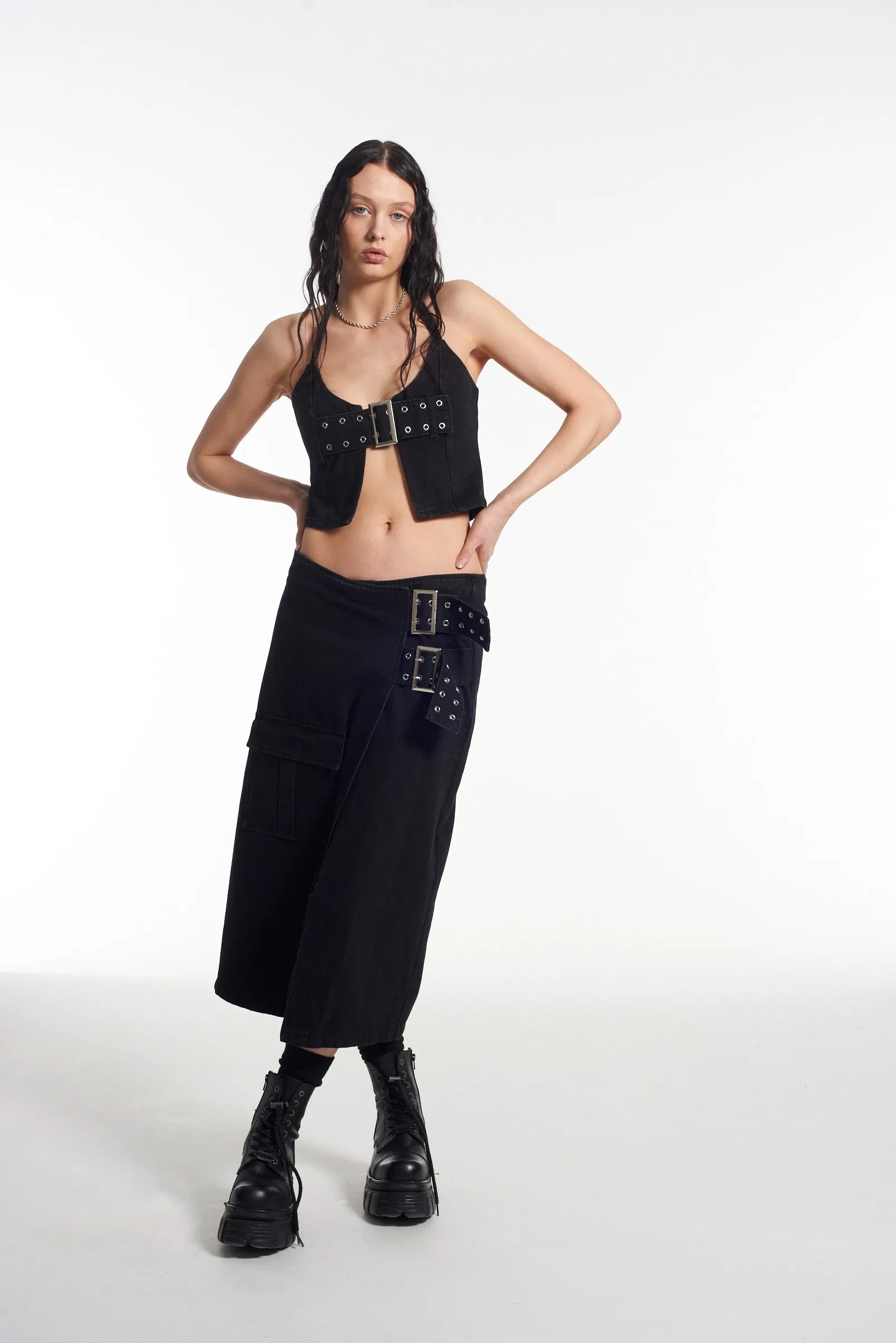 Rachel Buckle Halter Top