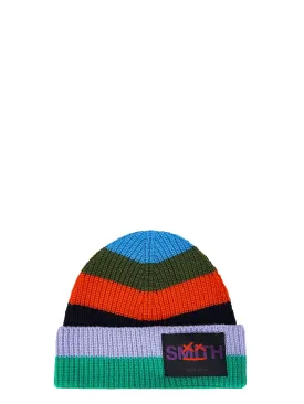 Rainbow Merino Wool Beanie