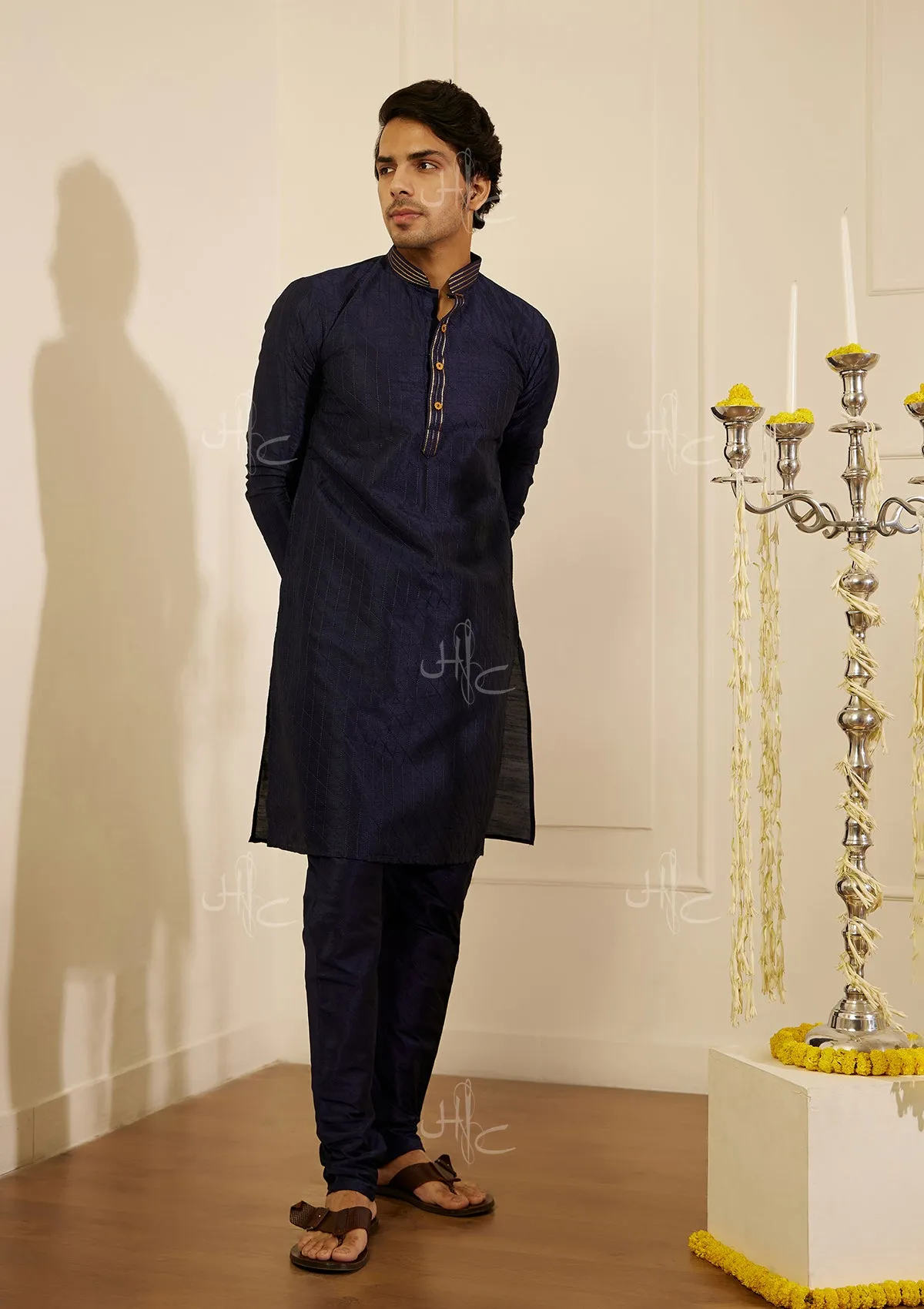 Rashid Silk Straight Men's Kurta Set