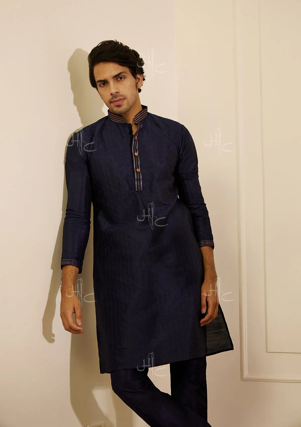 Rashid Silk Straight Men's Kurta Set