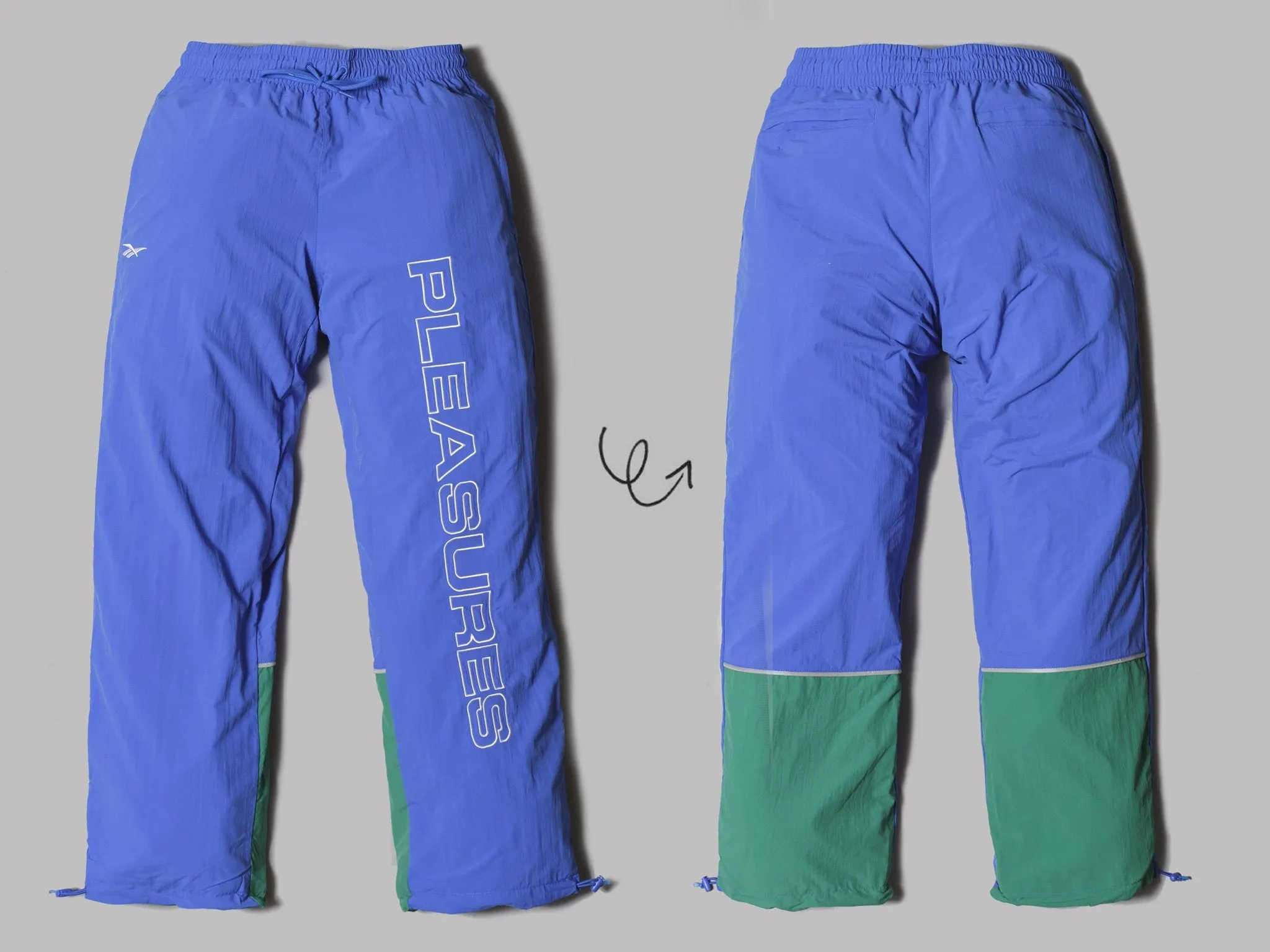 Reebok Pleasures Classic Vector Pant (Vital Blue / Pine Green)