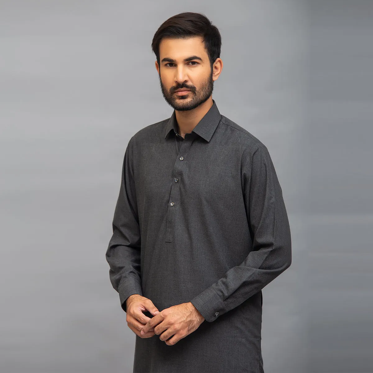 Roma Grey Shalwar Kameez