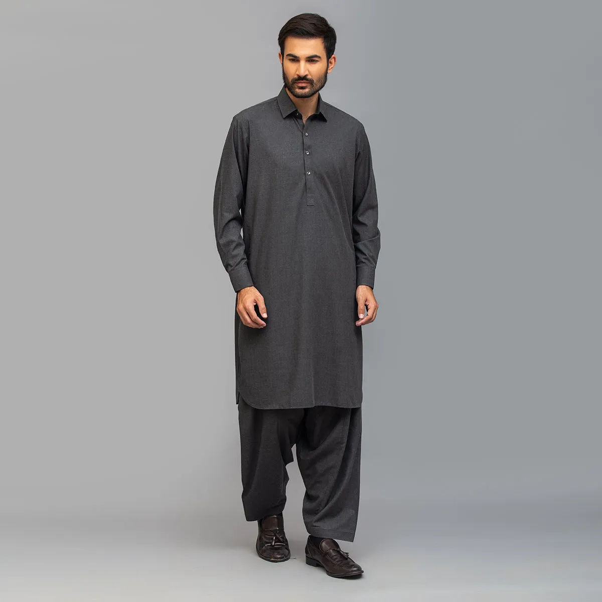 Roma Grey Shalwar Kameez