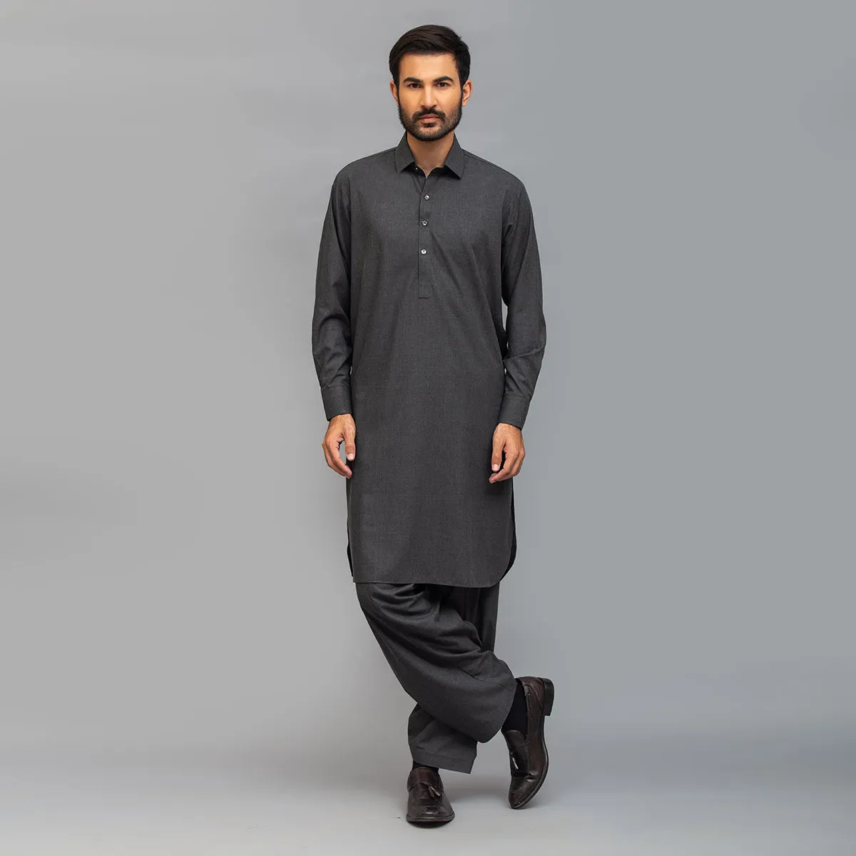 Roma Grey Shalwar Kameez