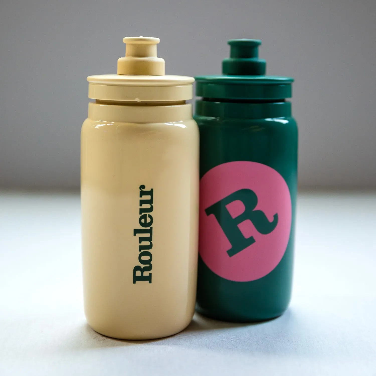 Rouleur Water Bottle Bidon - Ride Fast, Read Slow - Cream   Green