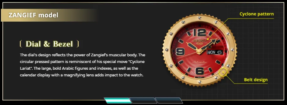 Seiko 5 ZANGIEF Street Fighter V Limited Edition SRPF24K1